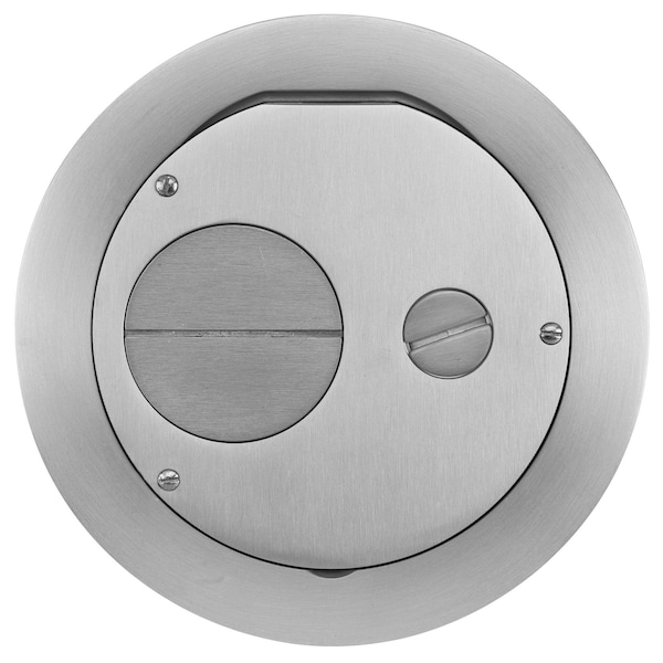 Box Cover, Floor Box Type, Aluminum, Furniture Feed Cover Type